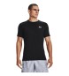 Under Armour HeatGear® Armour kortärmad t-shirt med passform Svart