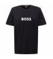 BOSS Logo-T-Shirt schwarz