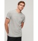 Superdry T-shirt z logo Essential szary