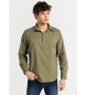 Lois Jeans Polo vert  manches longues