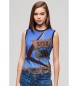 Superdry Tanktop met zwarte subprint