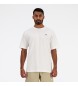 New Balance Basic Katoenen Sport T-shirt wit