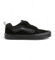 Vans Knu Skool leren sportschoenen zwart