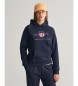 Gant Archive Shield Hoodie navy