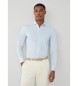 Hackett London Essential Stretch Pop Hemd blau