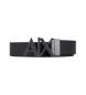 Armani Exchange Zwarte leren riem