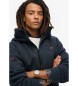 Superdry Blouson bombardier en tricot marine