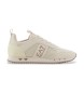 EA7 Lifestyle beige trningsskor