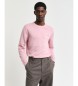 Gant Maglione girocollo classico in cotone rosa