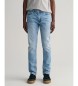 Gant Modre kavbojke Slim Fit