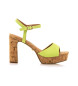 Mariamare Sandals 68425 yellow -Height heel 9cm