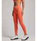 Superdry Leggings attillati elasticizzati con strascico arancione