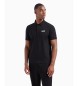 EA7 Core identity polo shirt in black cotton