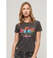 Superdry Cali Sticker T-Shirt schwarz