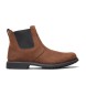 Timberland Botas de couro chelsea castanhas de cano médio Stormbucks