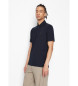 Armani Exchange Polo classique en coton bleu marine