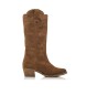 Mustang Botas de Piel Teo marrn -Altura tacn 5cm-