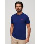 Superdry T-shirt en coton biologique avec logo Essential en bleu marine