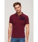 Superdry Polo Vintage Athletic burdeos