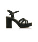 Mustang Britt Black Dress Sandals -Altura do salto 7cm