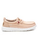 Refresh Loafers i nude lærred