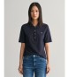 Gant Koszulka polo Shield navy piqué