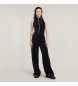 G-Star Jumpsuit i fløjl med vide ben, navy