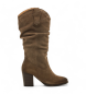 MTNG Bottes en cuir Jolie marron