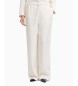 Armani Exchange Hose mit weitem Bein wei ecru