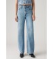 Levi's Ribcage Jeans mit weitem Bein blau