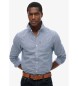 Superdry Essentials Long Sleeve Oxford Shirt blue