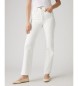 Levi's Ribcage rechte enkel jeans wit