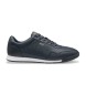 BOSS Sneakers in pelle Nitan blu navy
