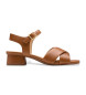 Clarks Ledersandalen Serina35 Cross braun