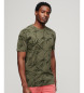Superdry T-shirt with green vintage overprint