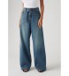 Levi's Jeans XL Recht Linnen+ Denim blauw