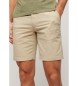 Superdry Beige elasticated chino shorts