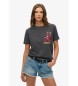 Superdry Old School Tattoo avslappnad t-shirt svart