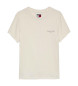 Tommy Jeans T-shirt lineare sottile bianca