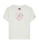 Tommy Jeans Maglietta Cuore Bianco