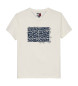 Tommy Jeans Maglietta floreale bianca