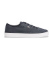 Tommy Hilfiger Turnschuhe aus Canvas mit navyfarbenem emailliertem Logo