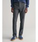 Gant PantalÃ³n Chino Slim Fit Tech Prep gris oscuro