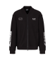 EA7 Cotton sweatshirt with zip from the graphic series black