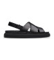 Clarks Aristella Sun Ledersandalen schwarz