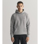 Gant Sweatshirt mit Kapuze und grauem Schild