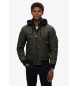 Superdry Militaire jas met capuchon MA1 zwart
