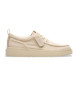 Clarks Scarpe Polden Moc in pelle bianca