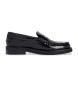 Tommy Hilfiger Mocassins de couro Aberto preto Tommy Hilfiger Mocassins de couro Aberto preto