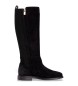 Tommy Hilfiger Stivali in pelle scamosciata nera